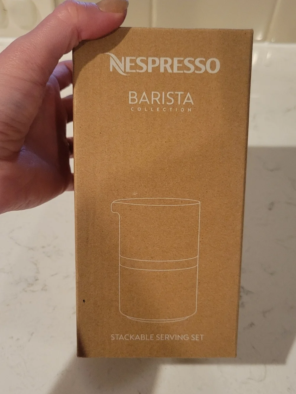 Nespresso Stackable Serving Set Barista Collection sugar & creamer NWT